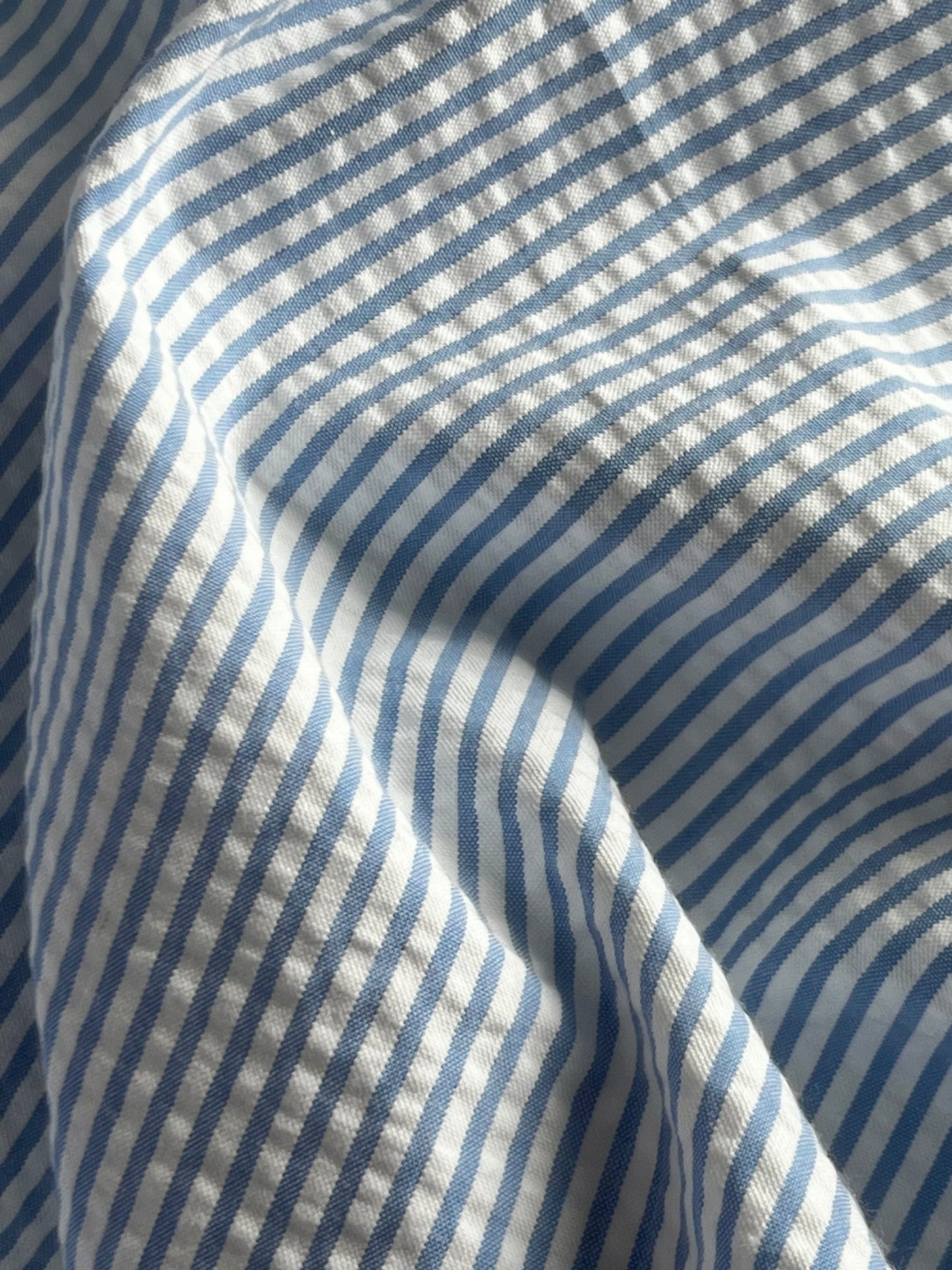 Soft Pinstripes of Stratus - Cotton