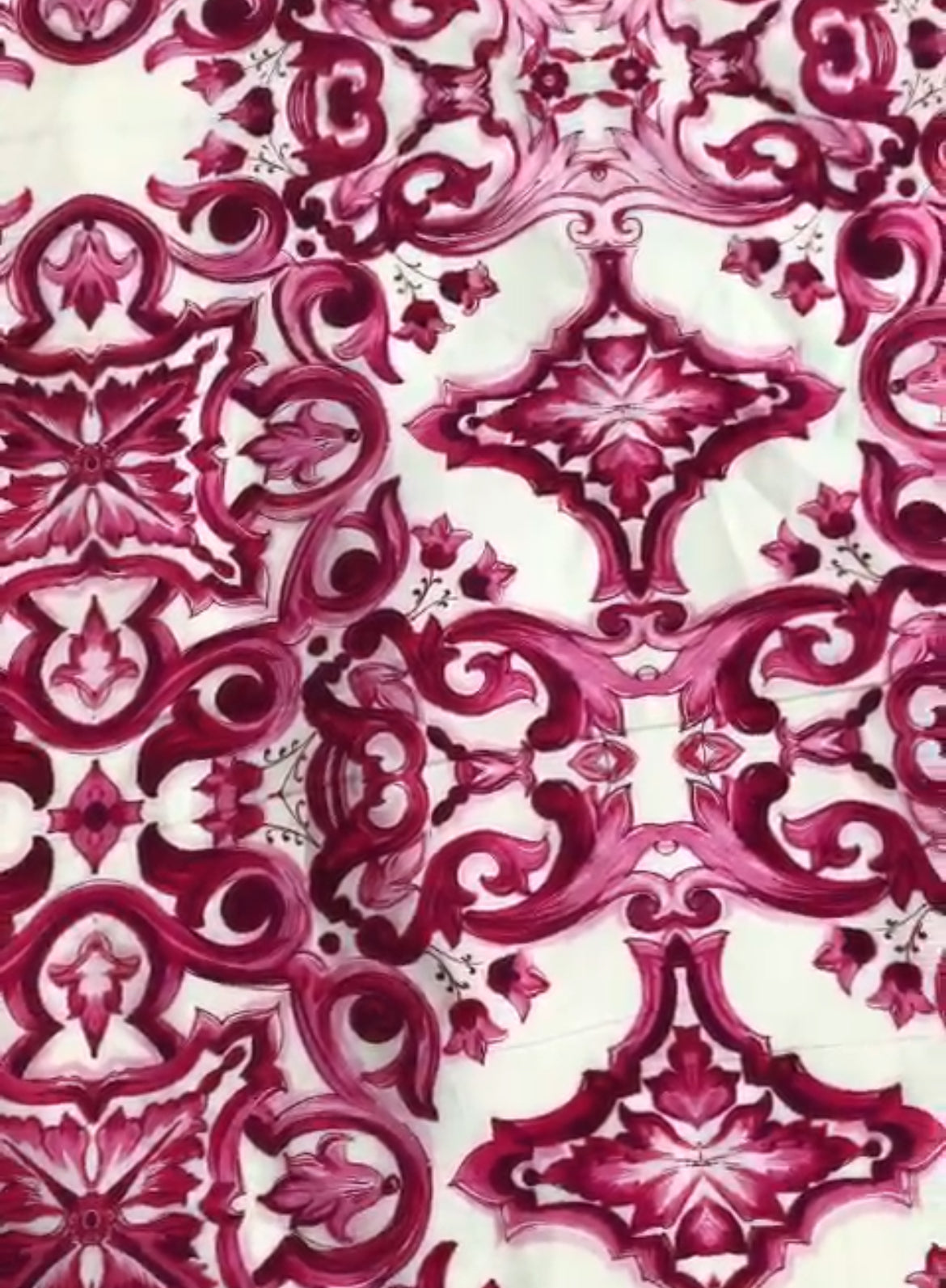 Majolica of Caltagirone - Cotton (Pink)