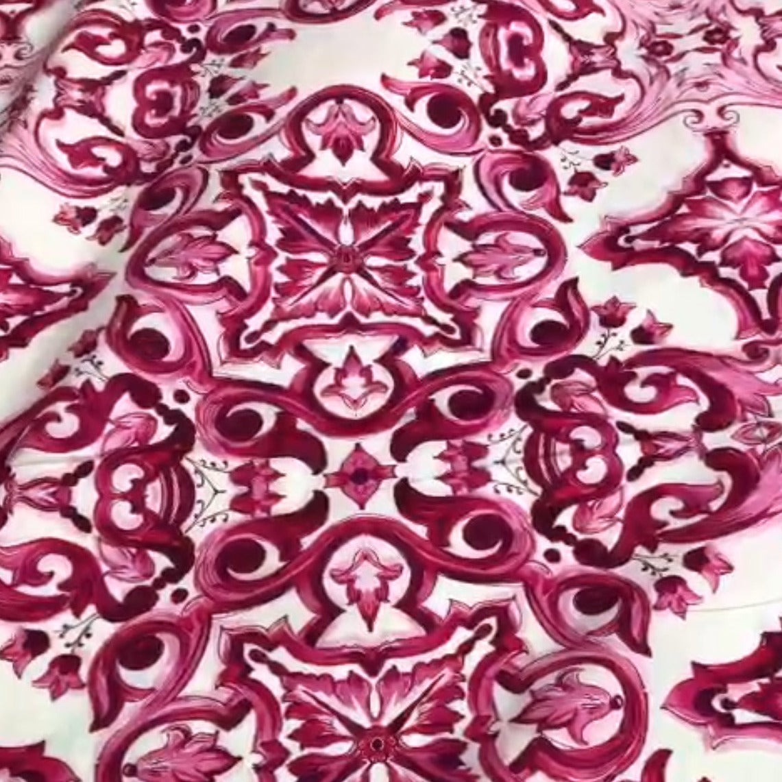 Majolica of Caltagirone - Cotton (Pink)