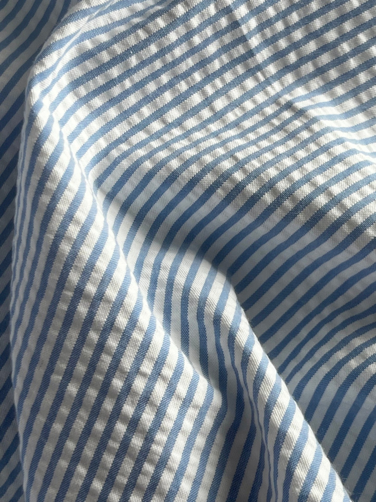 Soft Pinstripes of Stratus - Cotton