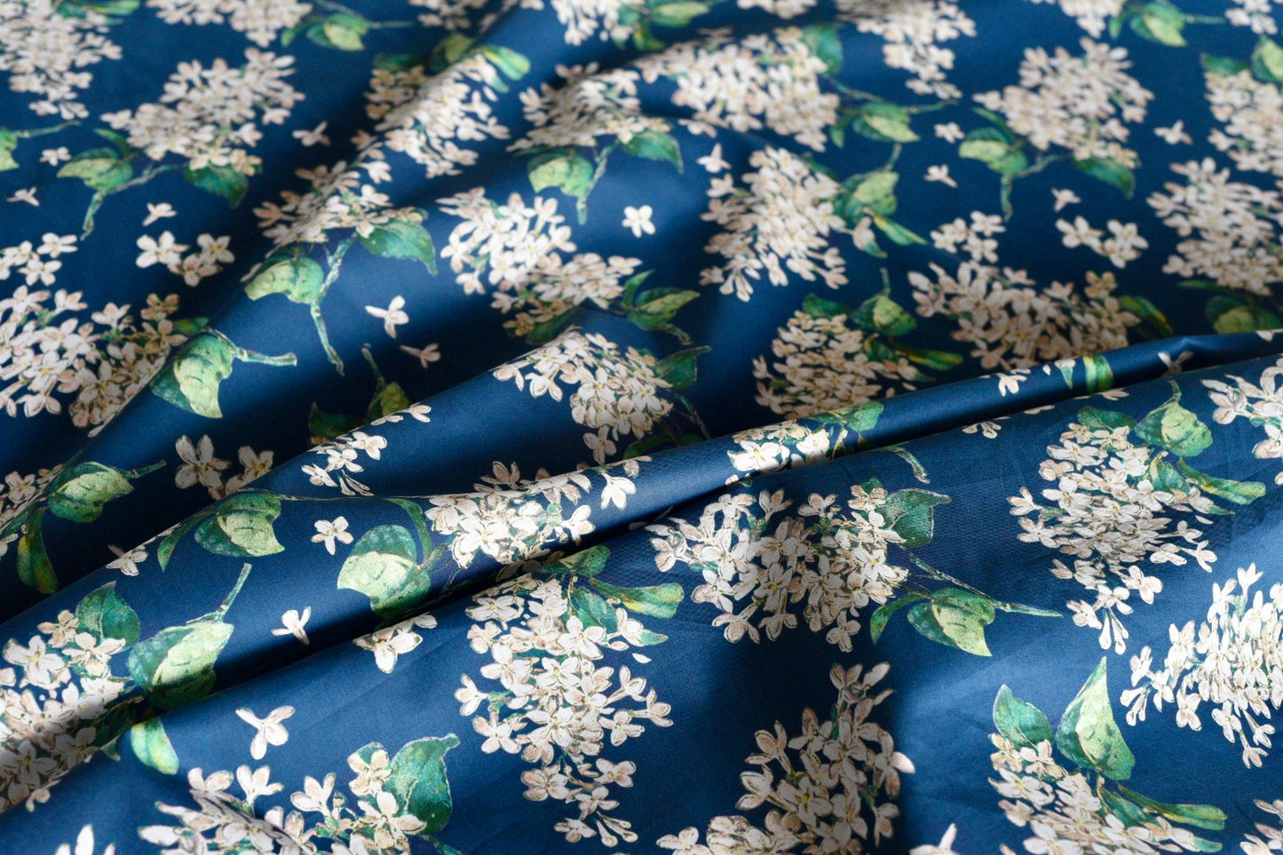 Alice and the Garden of talking Flowers - Liberty Fabric - Navy