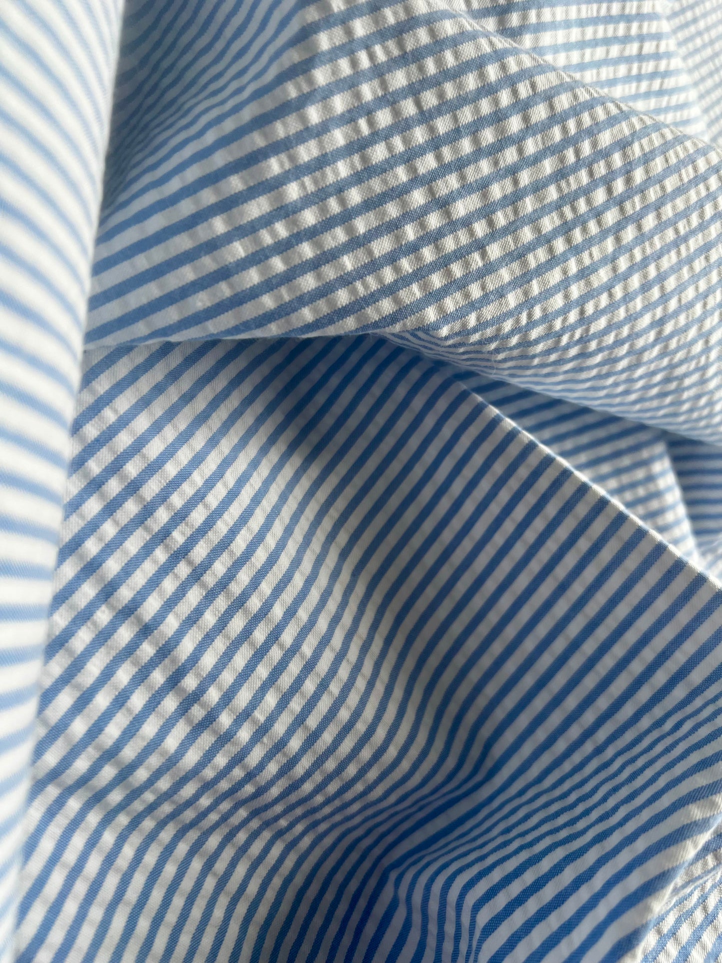 Soft Pinstripes of Stratus - Cotton