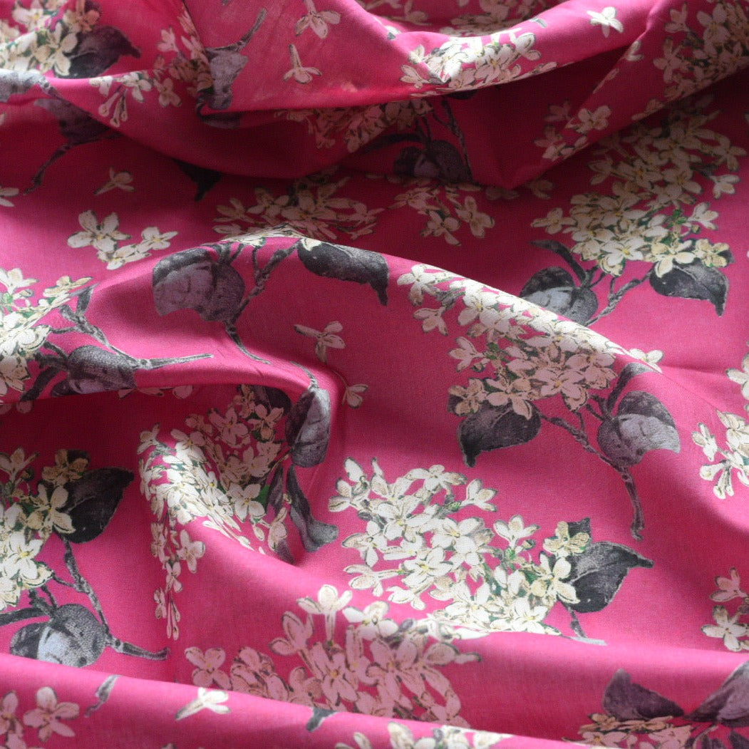 Alice and the Garden of talking Flowers - Liberty Fabric - Pink