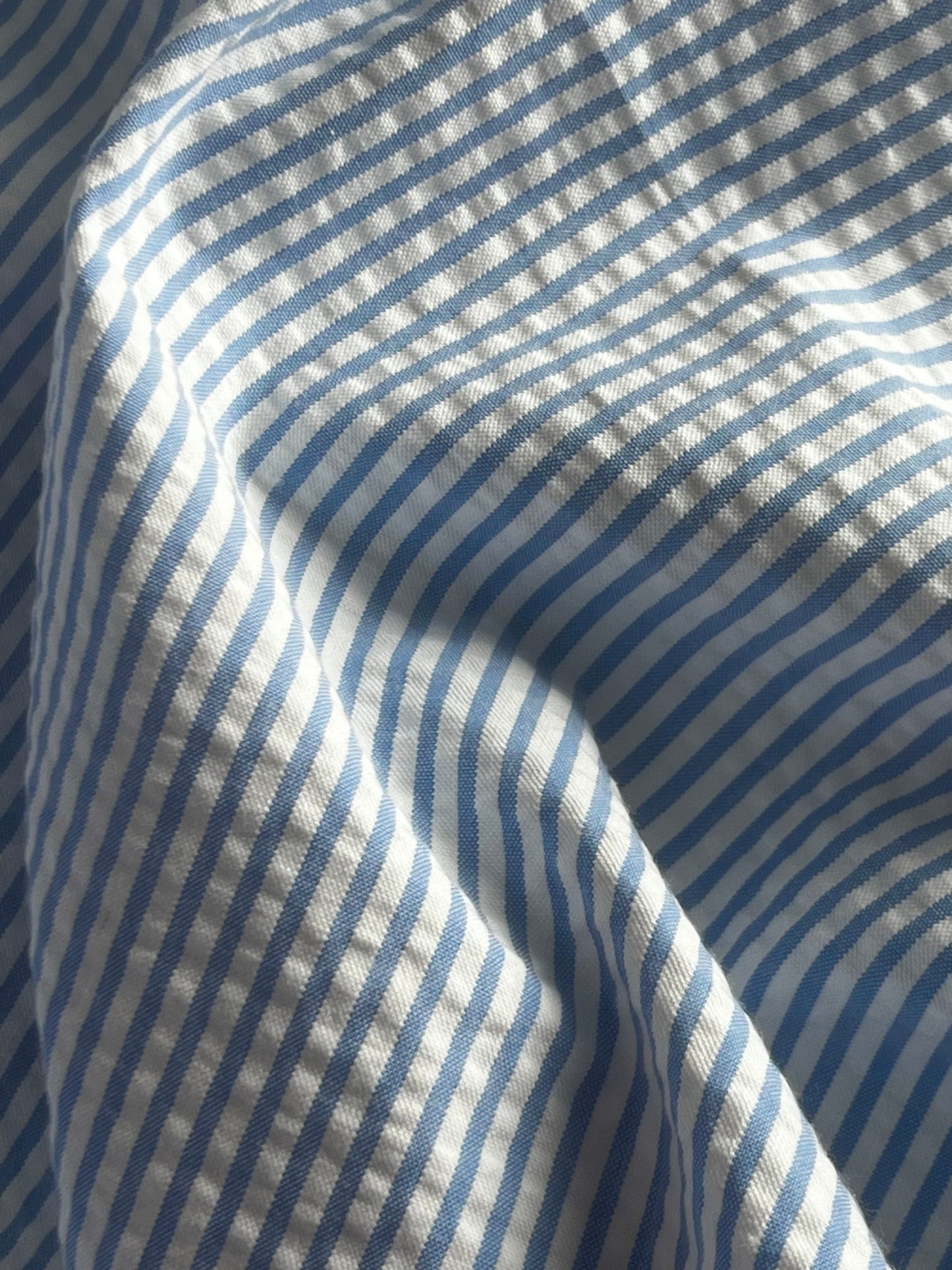 Soft Pinstripes of Stratus - Cotton