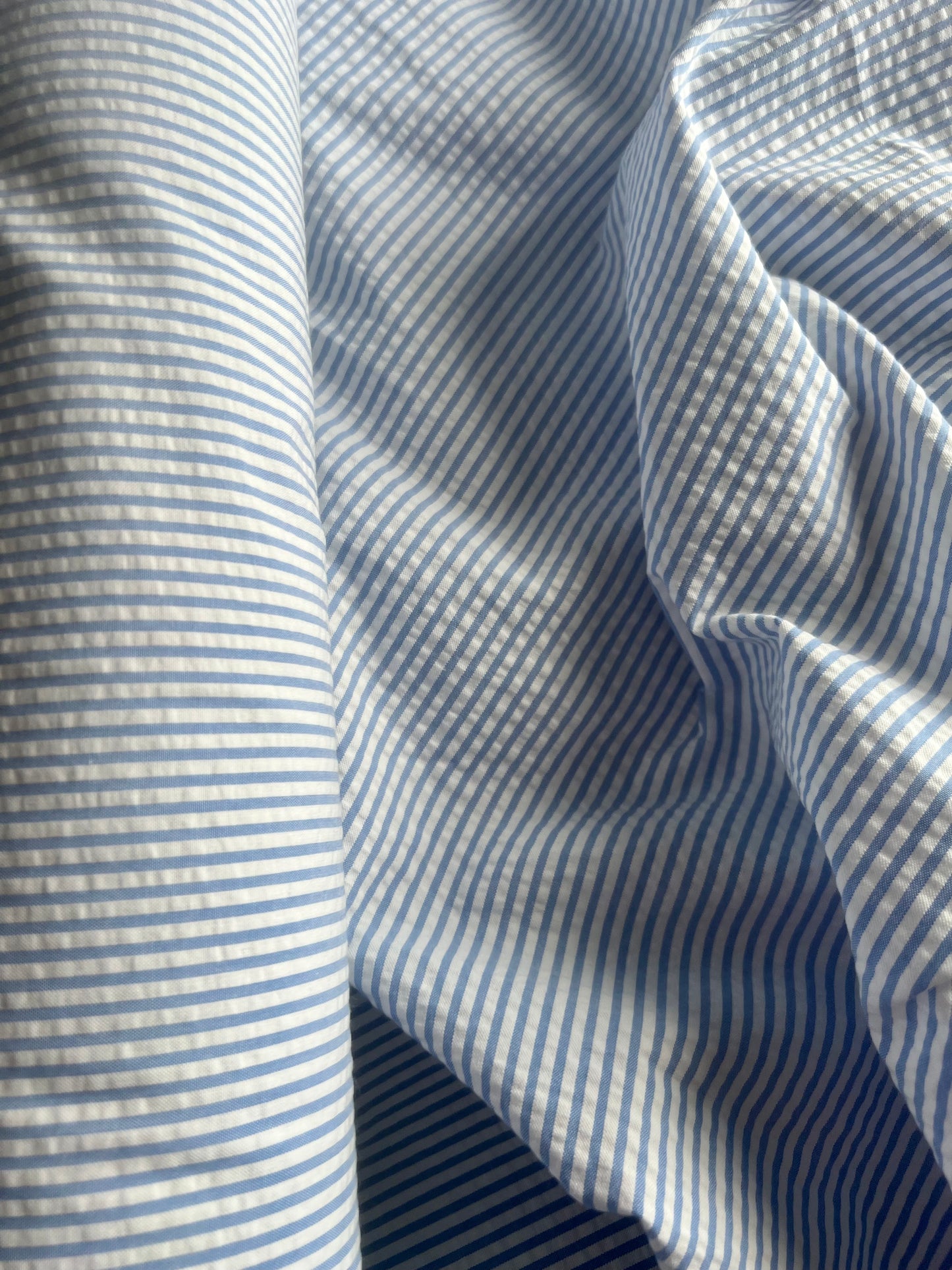 Soft Pinstripes of Stratus - Cotton