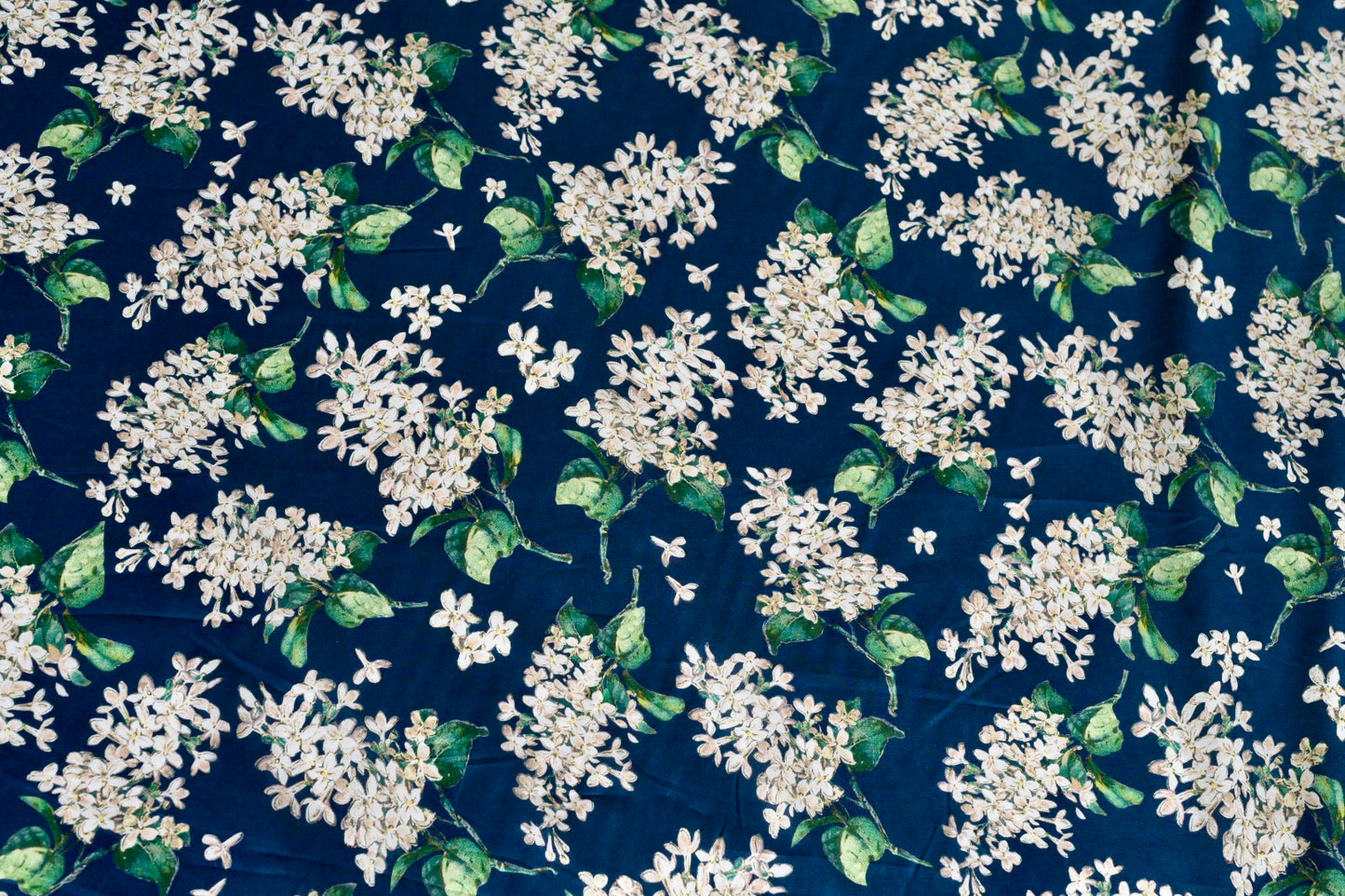 Alice and the Garden of talking Flowers - Liberty Fabric - Navy