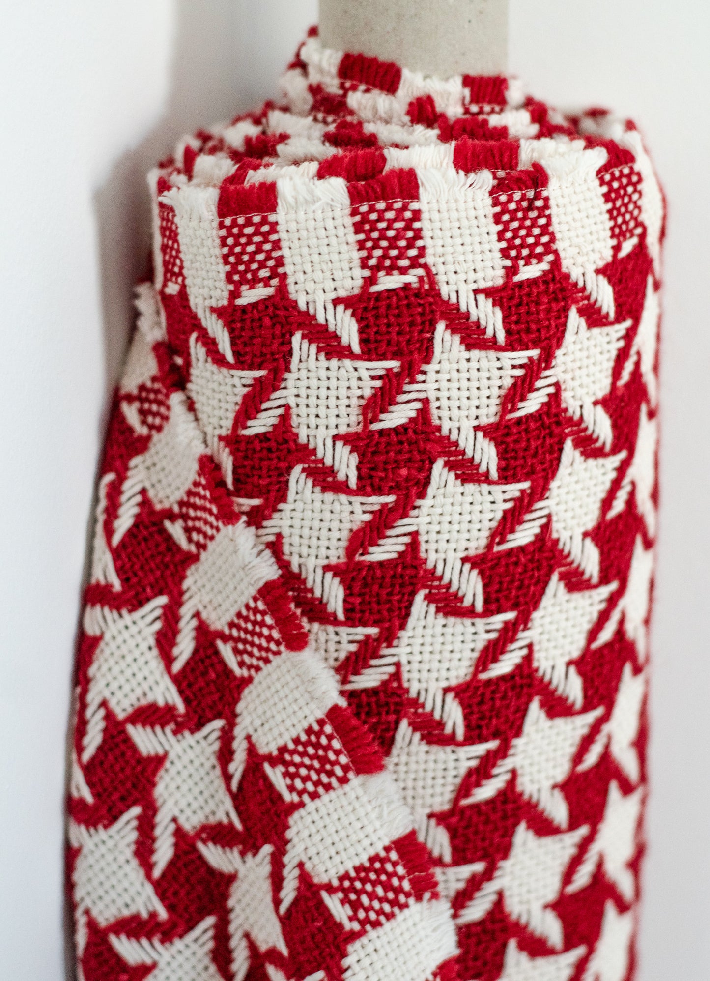 Houndstooth Red