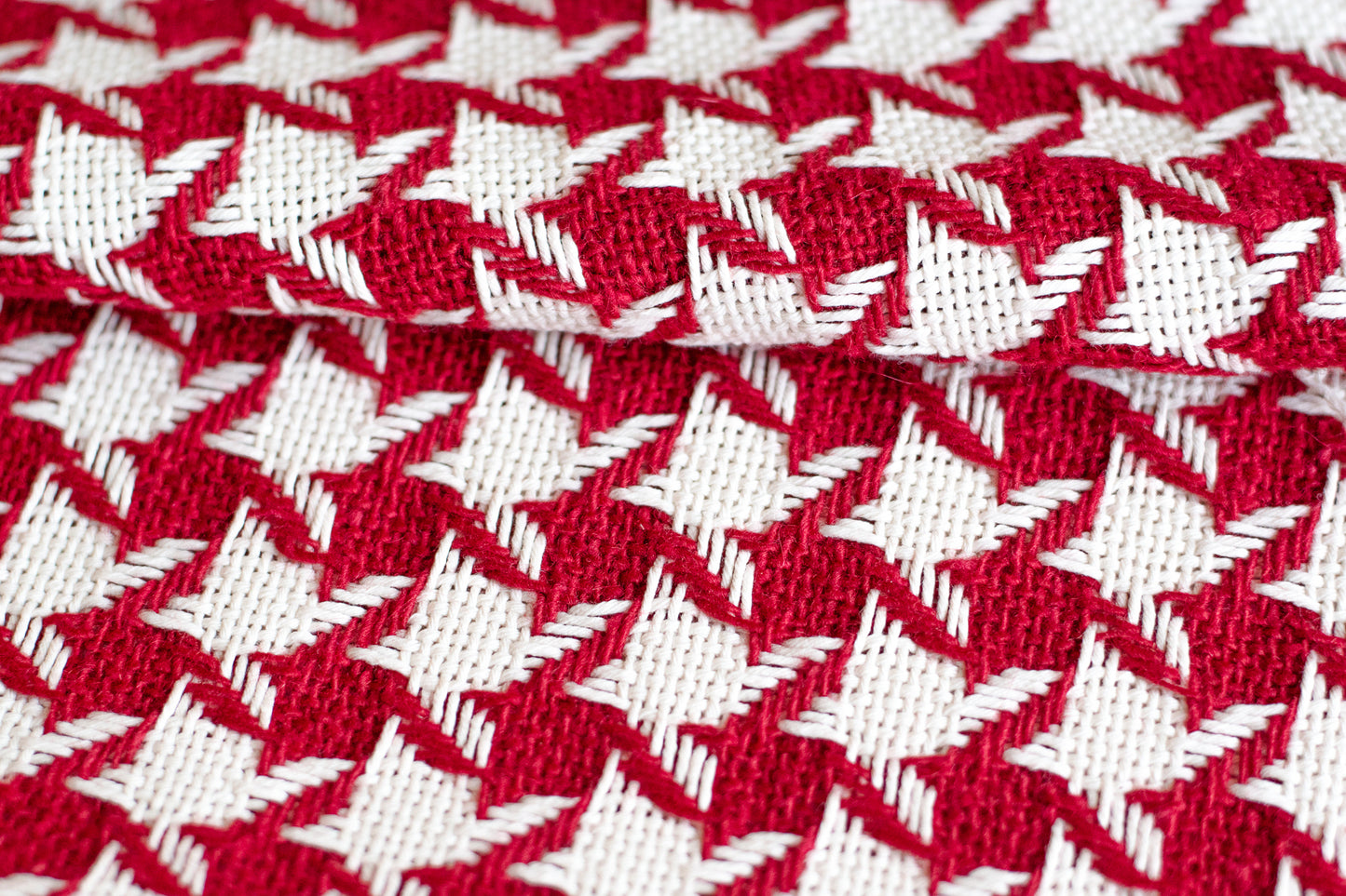 Houndstooth Red