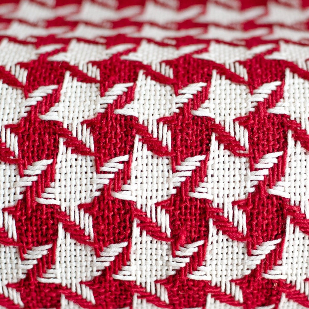 Houndstooth Red