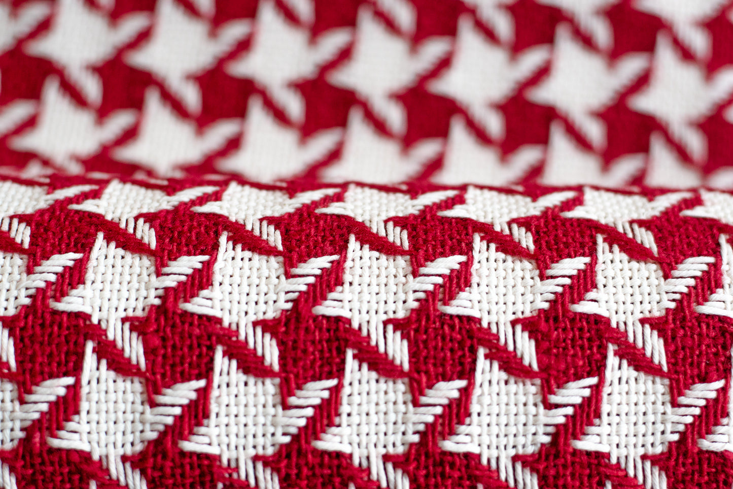 Houndstooth Red