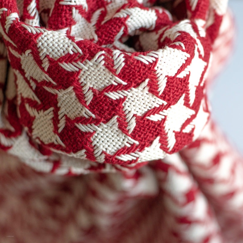 Houndstooth Red